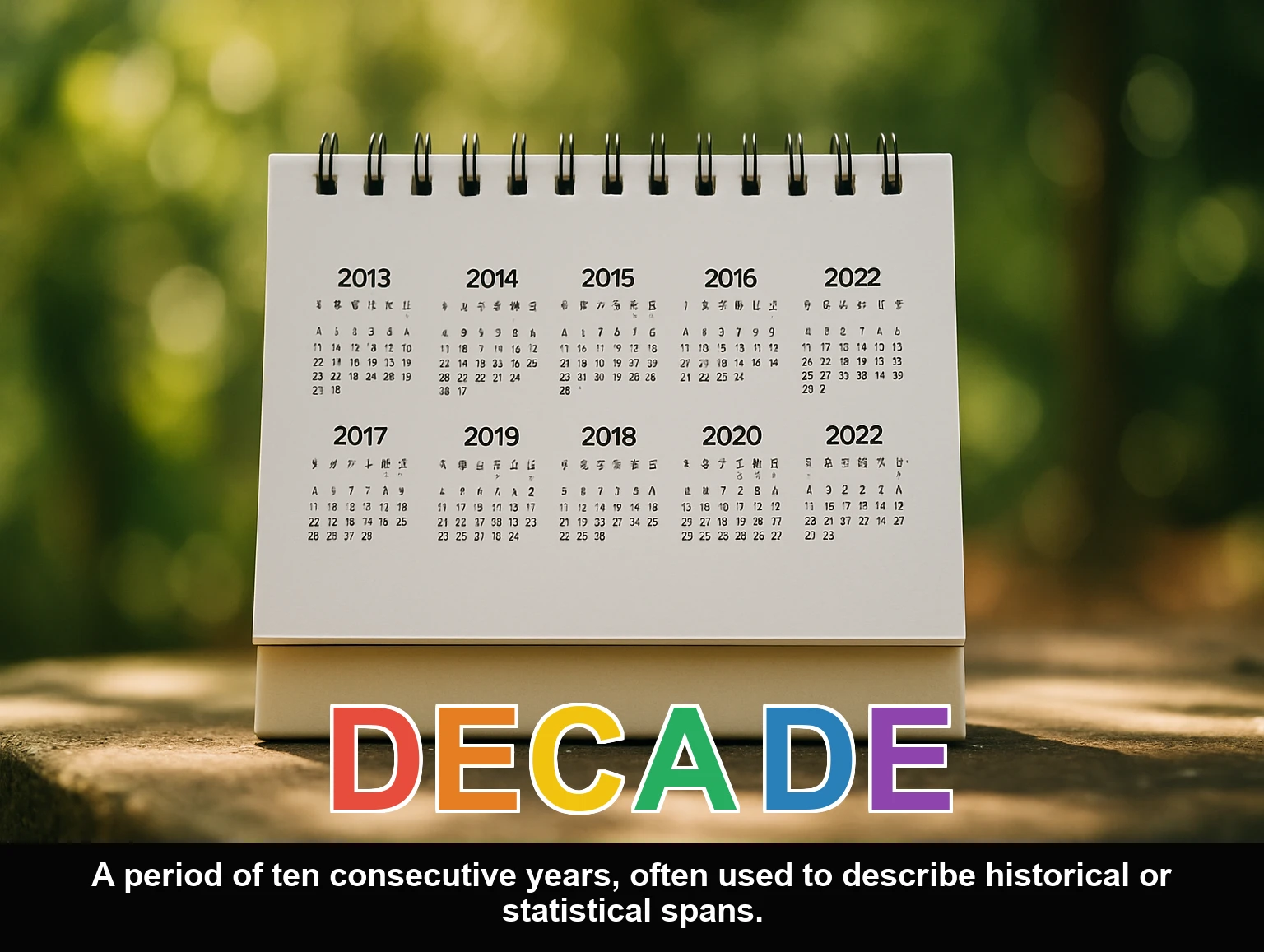 English Illustration for decade